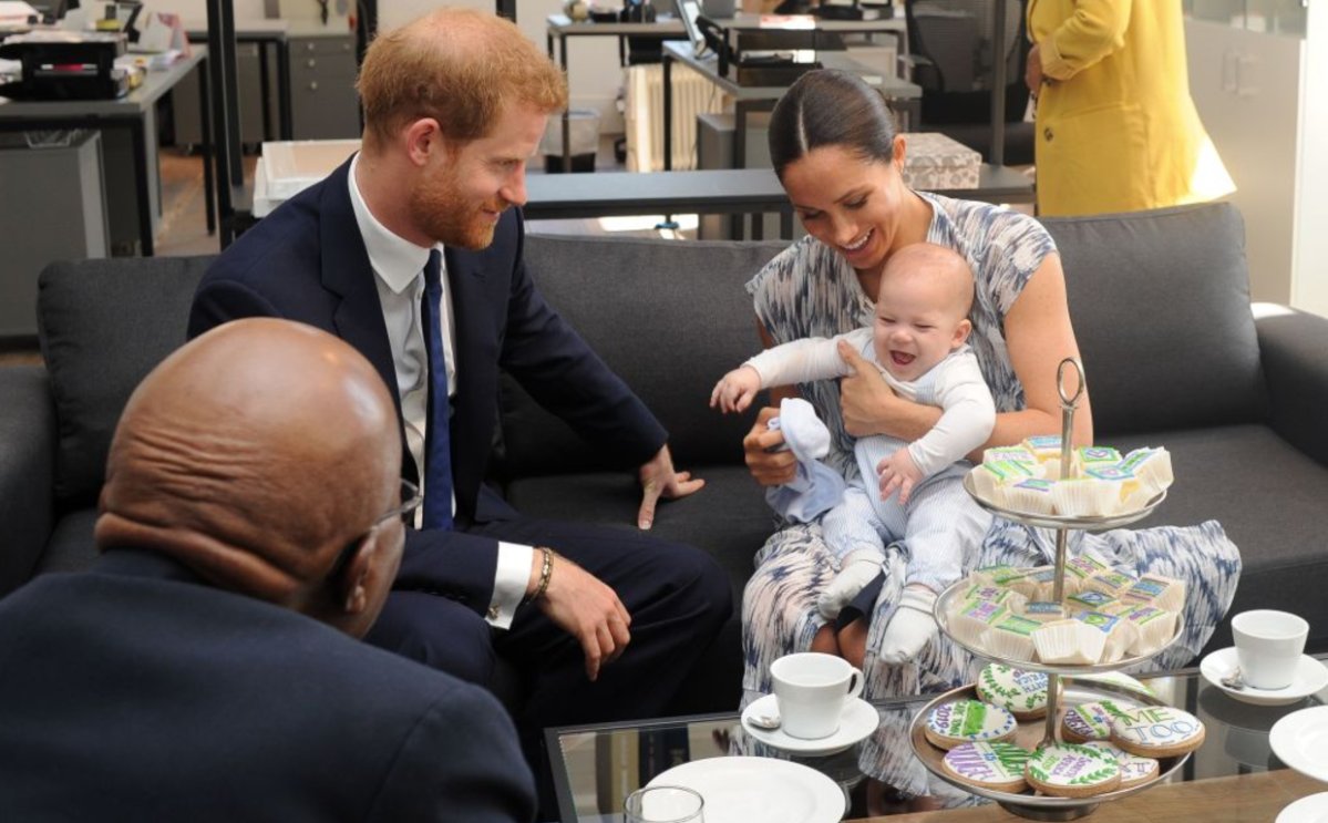 Royal baby Archie makes debut, meets Desmond Tutu during first-ever ...