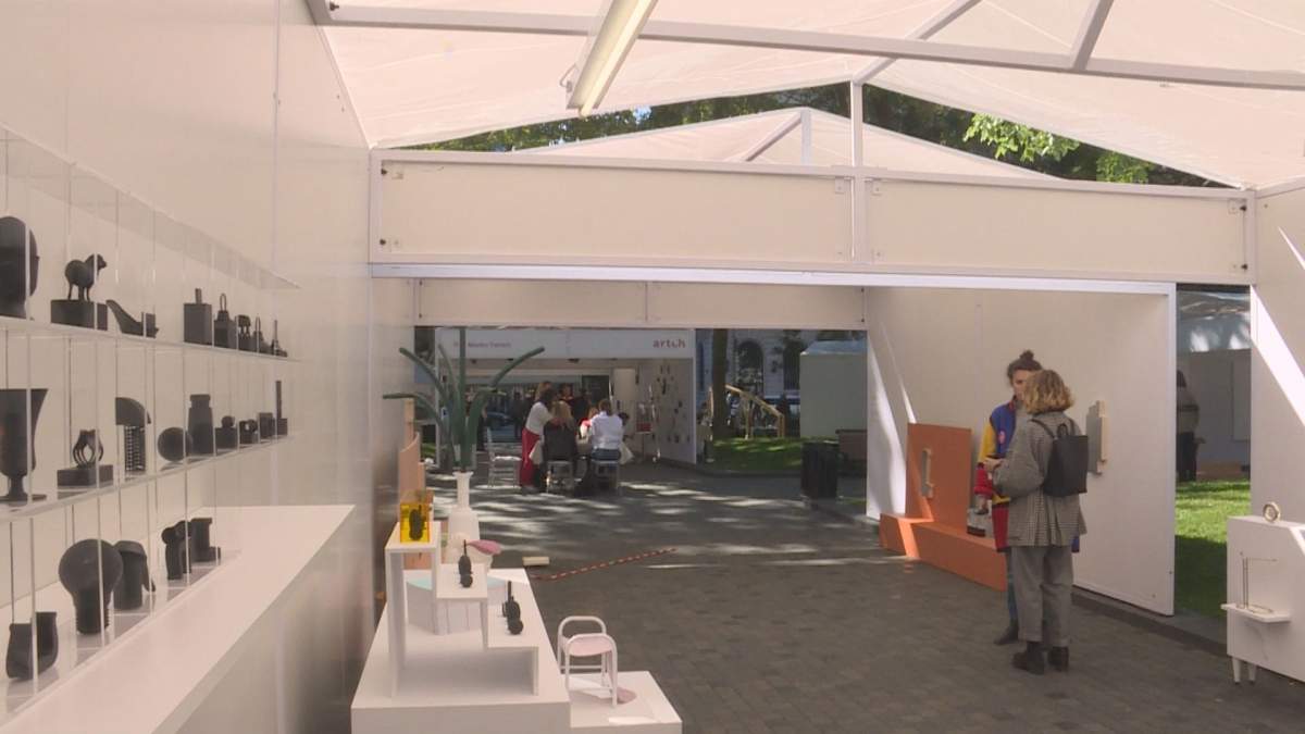 The Artch an open-air gallery in Montreal's Dorchester Square, Friday, Sept. 13, 2019.