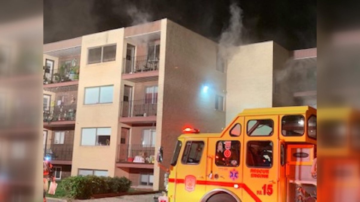Smoke was coming from the third floor of an apartment building on Avenue V North when crews arrived, the Saskatoon Fire Department said.