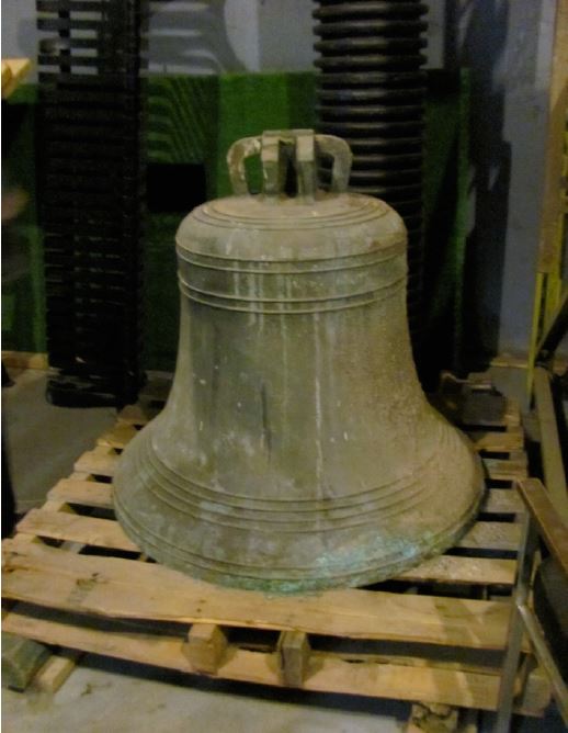 The larger of the two bronze bells that the Halifax Regional Municipality plans to install at Halifax City Hall.