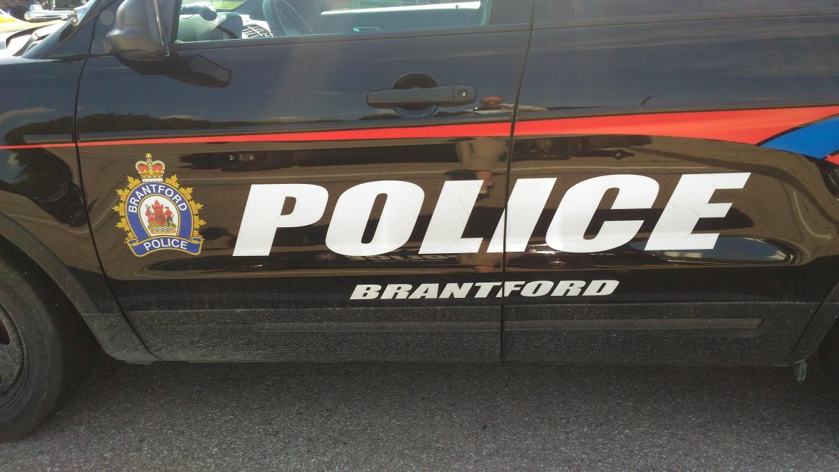 Brantford police are seeking two persons tied to multiple motor vehicle collisions at a parking lot near Lynden Road and Wayne Gretzky Parkway Aug. 7, 2022.
