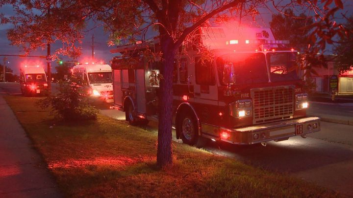A man suffered extensive injuries after a backyard fire incident in Calgary on Tuesday, Sept. 10, 2019.