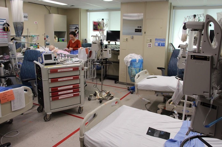 Dr. Michael-Alice Moga showcases a mock suite created at the Hospital for Sick Children.