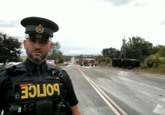 Three people were involved in the crash, one of whom died. The other two were taken to the hospital with non-life-threatening injuries.