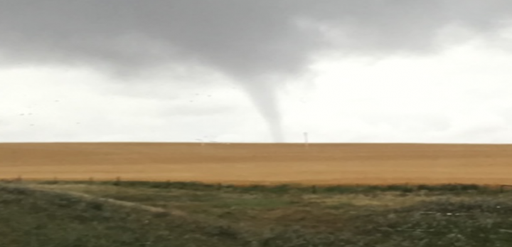 A tornado touched down near Carbon, Alta., on Tuesday, Sept. 10, 2019.
