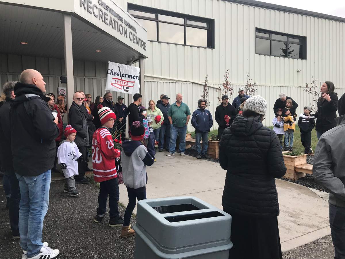 A rally took place in Chestermere after council voted to keep the rec centre.