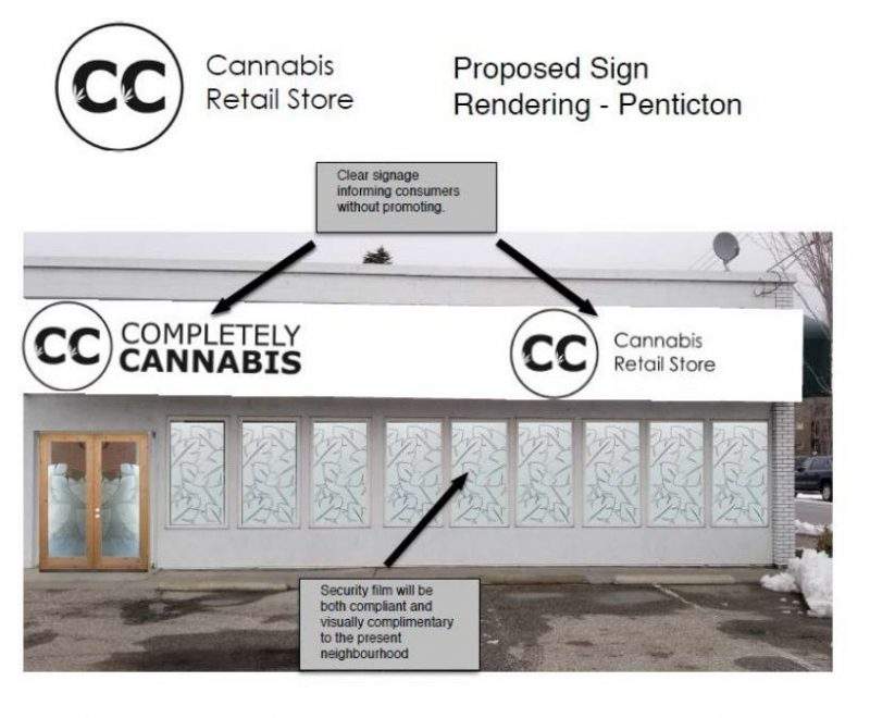 Completely Cannabis is proposing to operate at 101-351 Westminster Ave. W.