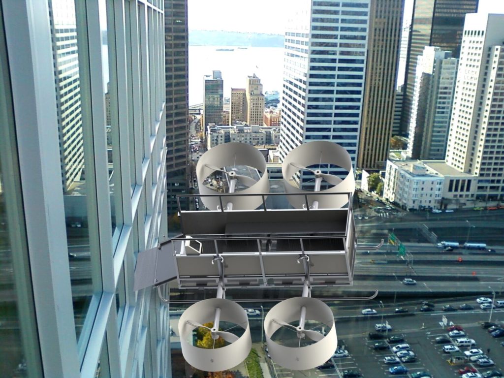 A rendering of the AERO-V, nicknamed Project Skywalker.