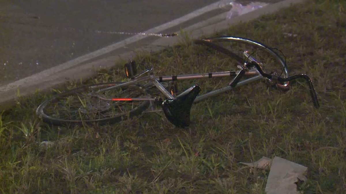 The 57-year-old cyclist was taken to hospital with serious injuries.