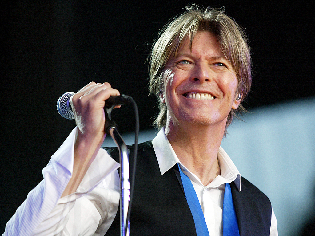 David Bowie in Concert during "Area2" Festival in Northern California at Shoreline Amphitheatre in Mountain View, Calif.