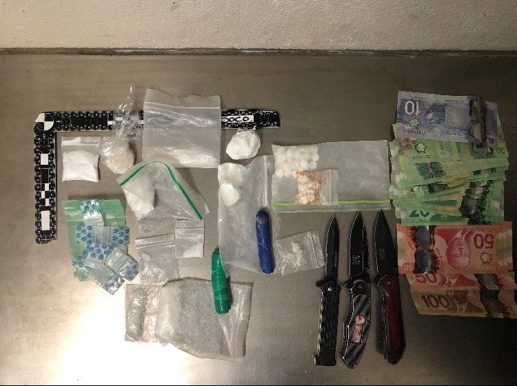 Guelph police say $13,000 in drugs were seized while arresting a wanted woman on Tuesday afternoon. 