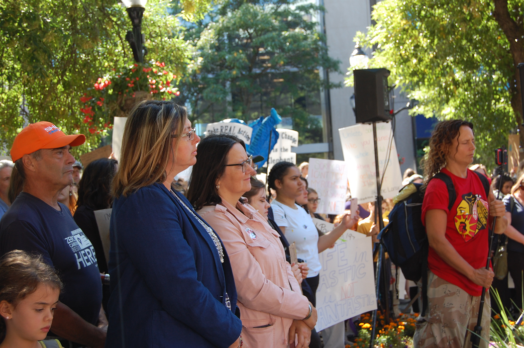 The presentation of the city's climate change action plan follows a climate strike, which drew hundreds to Gore Park, in late September.
