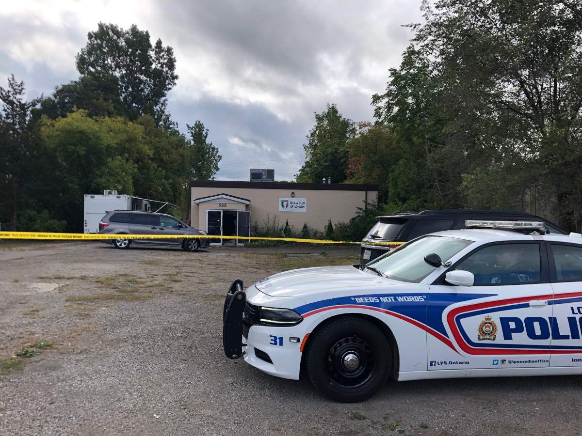 RCMP drug investigation at the Sicilia Club of London at 923 Commissioners Rd. E.