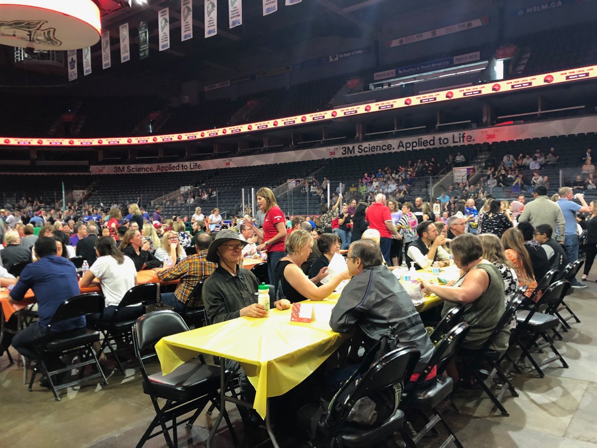People at Untied Way of Elgin and Middlesex 2019  3M Harvest Lunch at Budweiser Gardens.