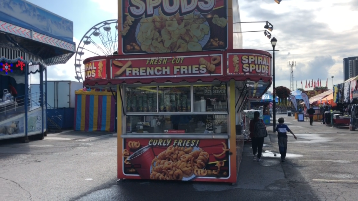 Foodstand at the Western Fair in London 2019. 