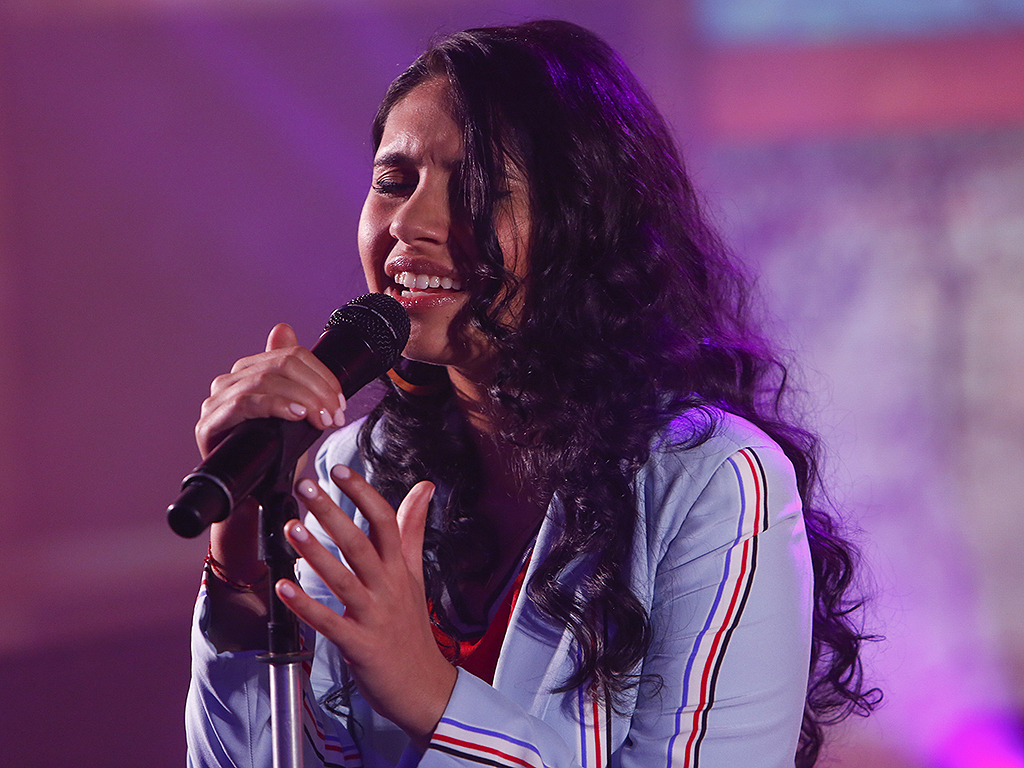 Alessia Cara performing live on stage on the ‘Jimmy Kimmel Live!’ show on May 30, 2019.
