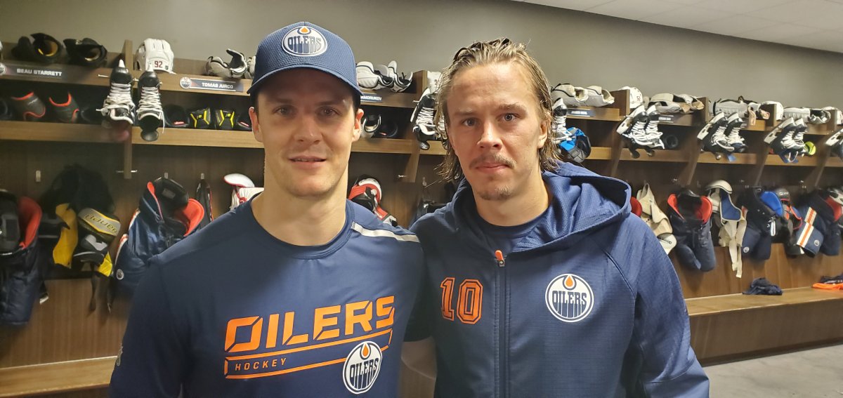 Gaetan Haas and Joakim Nygard are hoping their success in Europe leads them onto the Edmonton Oilers roster.