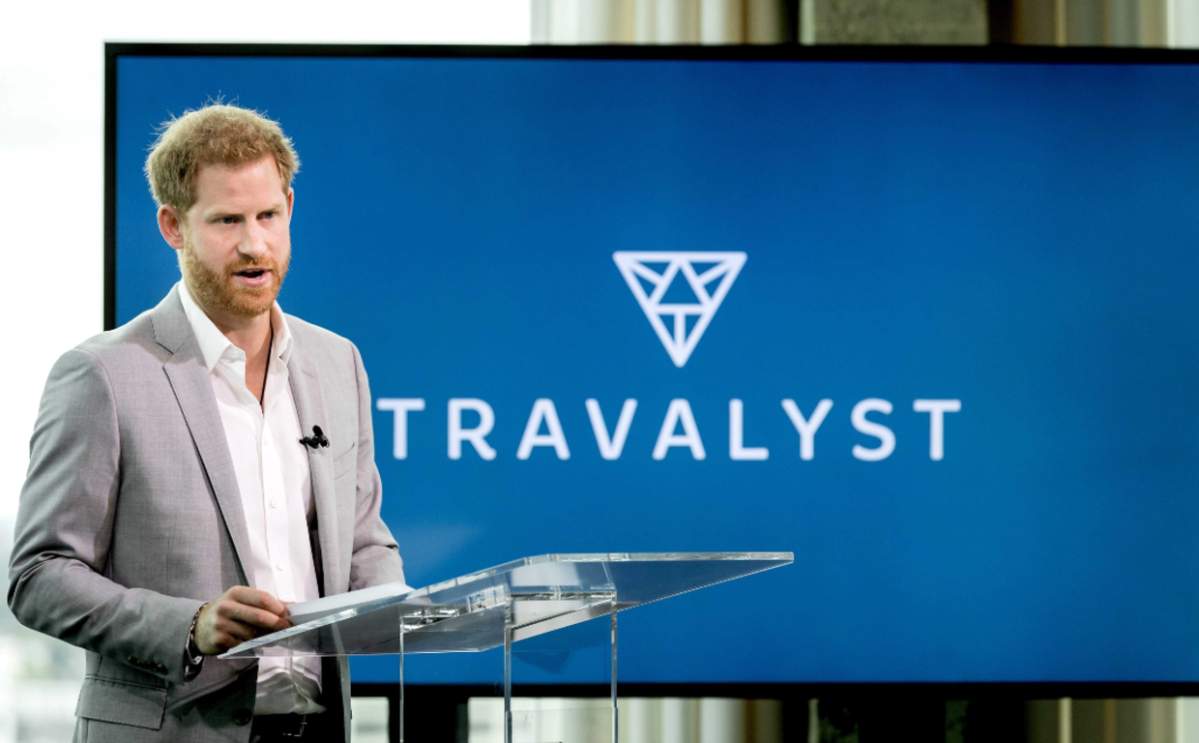 Prince Harry addressed an audience in Amsterdam regarding his new venture, Travalyst.