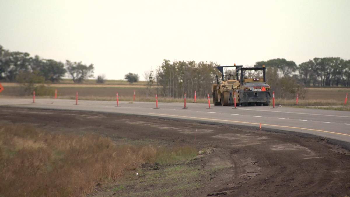 Construction of 50 kilometres of paving and passing lanes is underway on Highway 7 between Saskatoon and Kindersley.