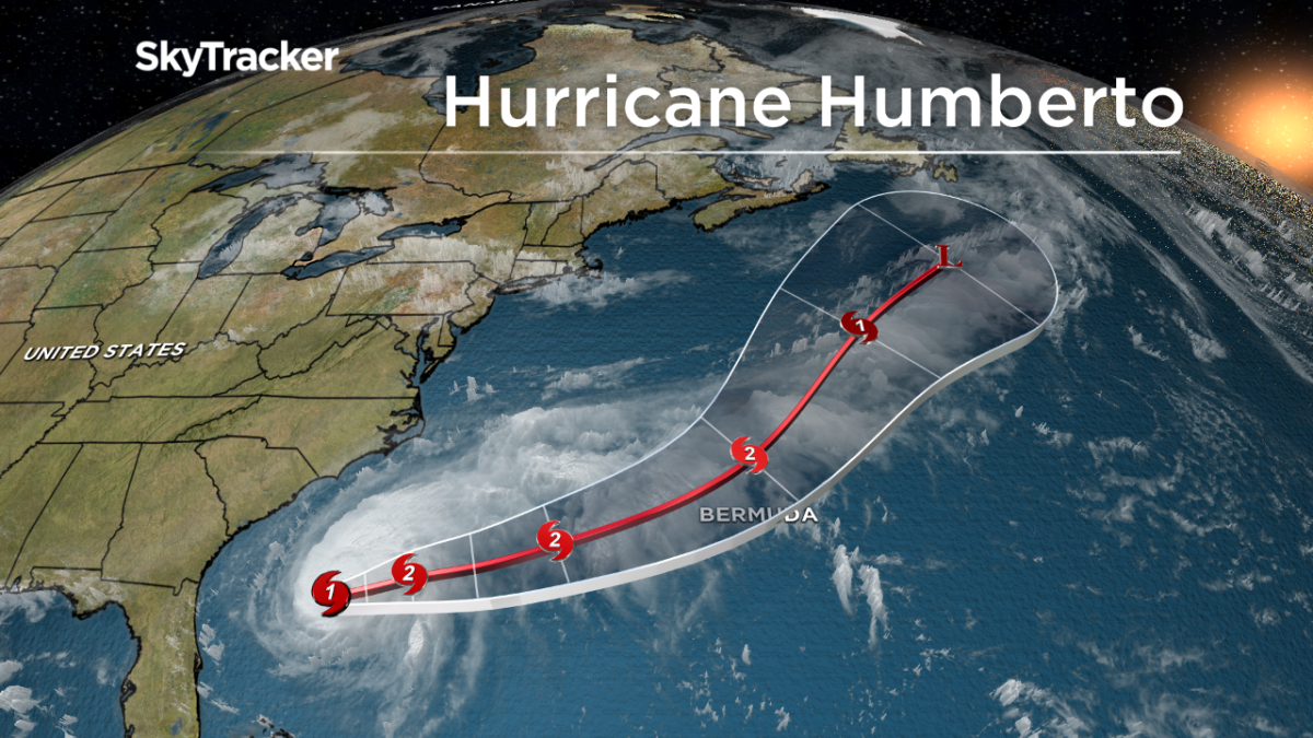 Humberto now Category 1 hurricane, strong rip currents possible for U.S. coast - image