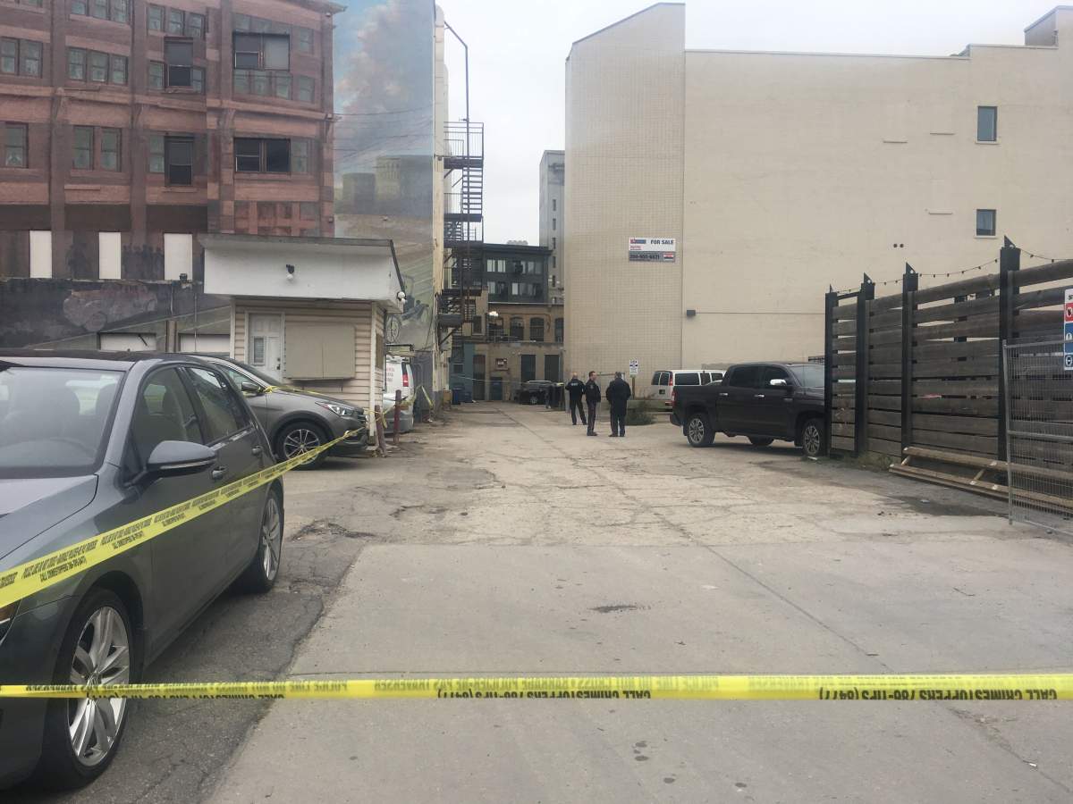 The major crimes unit is investigating a shooting behind the St. Regis Hotel early Thursday morning.