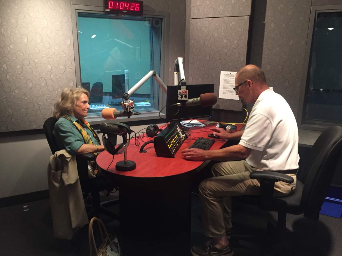 Barbara Berg, daughter of 680 CJOB founder Jack Blick, talks to Geoff Currier.