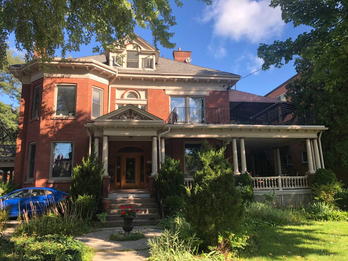 Police say the incident occurred inside this house on Dufferin Avenue just east of Colborne Street.