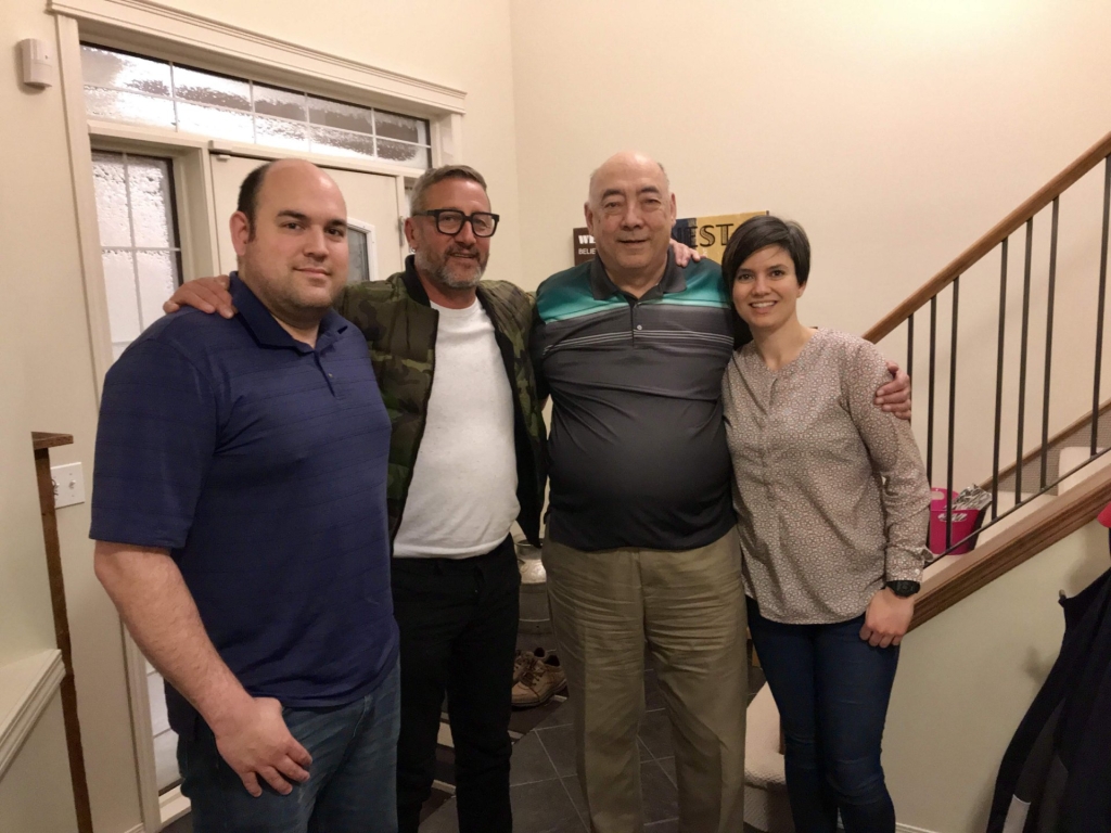 Andrea, their father, Troy and Andrea’s brother