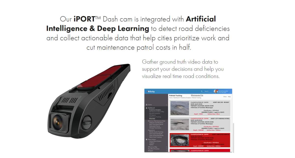 The iPORT, a dashcam that detects road deficiencies, helped an R and D group win the top prize at Lion’s lair gala Thursday night.
