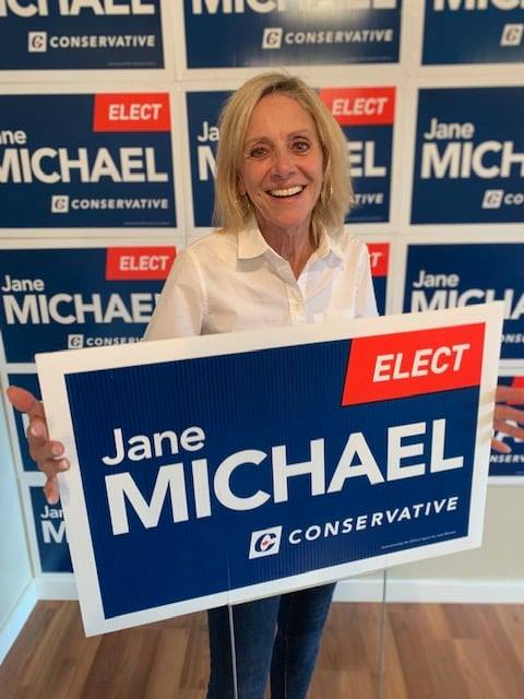 Jane Michael, the Conservative Party candidate for Burlington, Ont. (Jane Michael/Facebook)