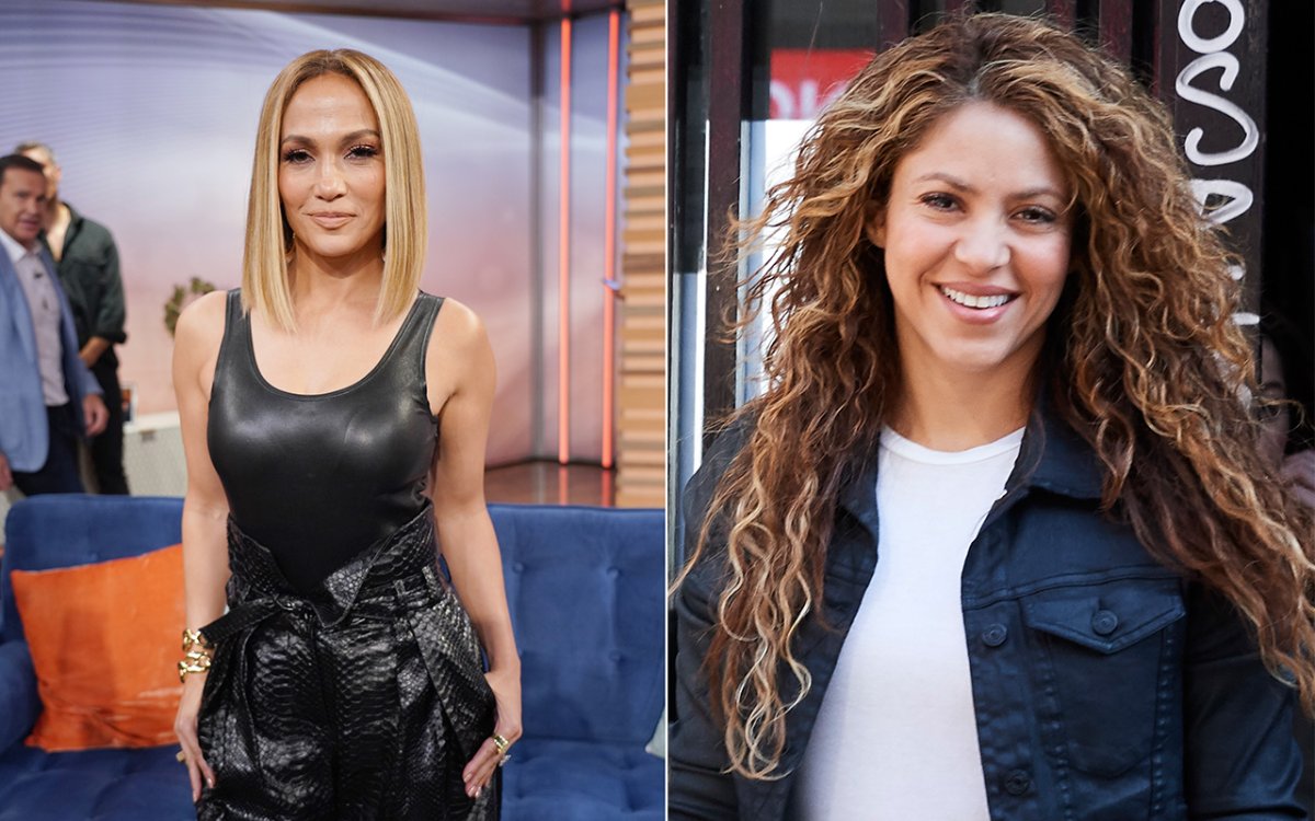 (L-R) Jennifer Lopez and Shakira to headline Super Bowl Halftime Show in Miami.