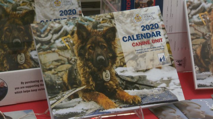 The Calgary Police Service launched the 2020 K9 calendar on Monday, Sept. 30, 2019.