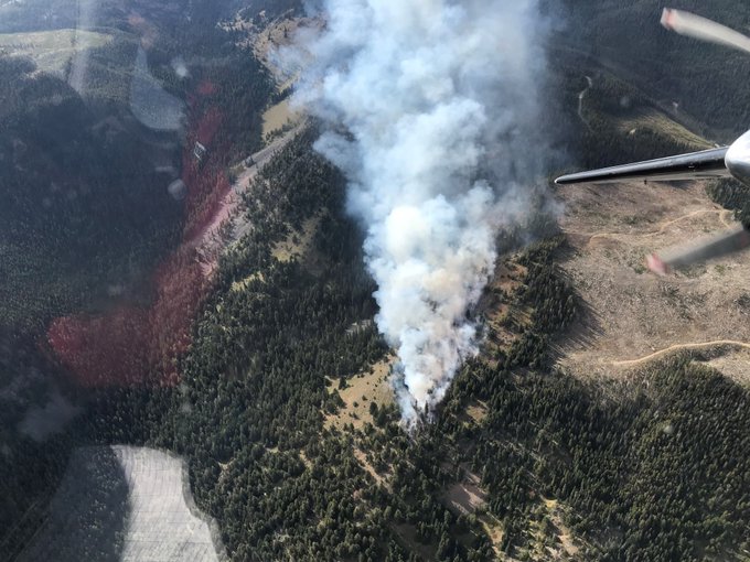An out-of-control wildfire is burning just northwest of Keremos. 