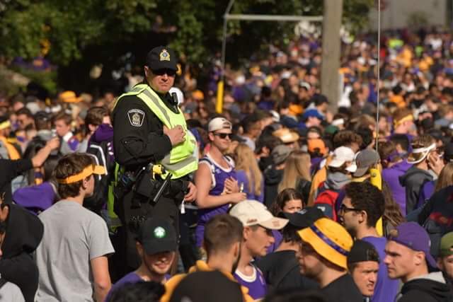 Twelve people were arrested and 462 charges were laid during Laurier homecoming last year.