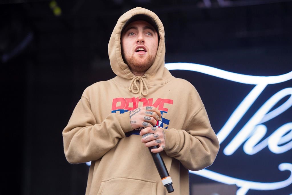In this Oct. 2, 2016 file photo, Mac Miller performs at the 2016 The Meadows Music and Arts Festivals at Citi Field in Flushing, New York City.