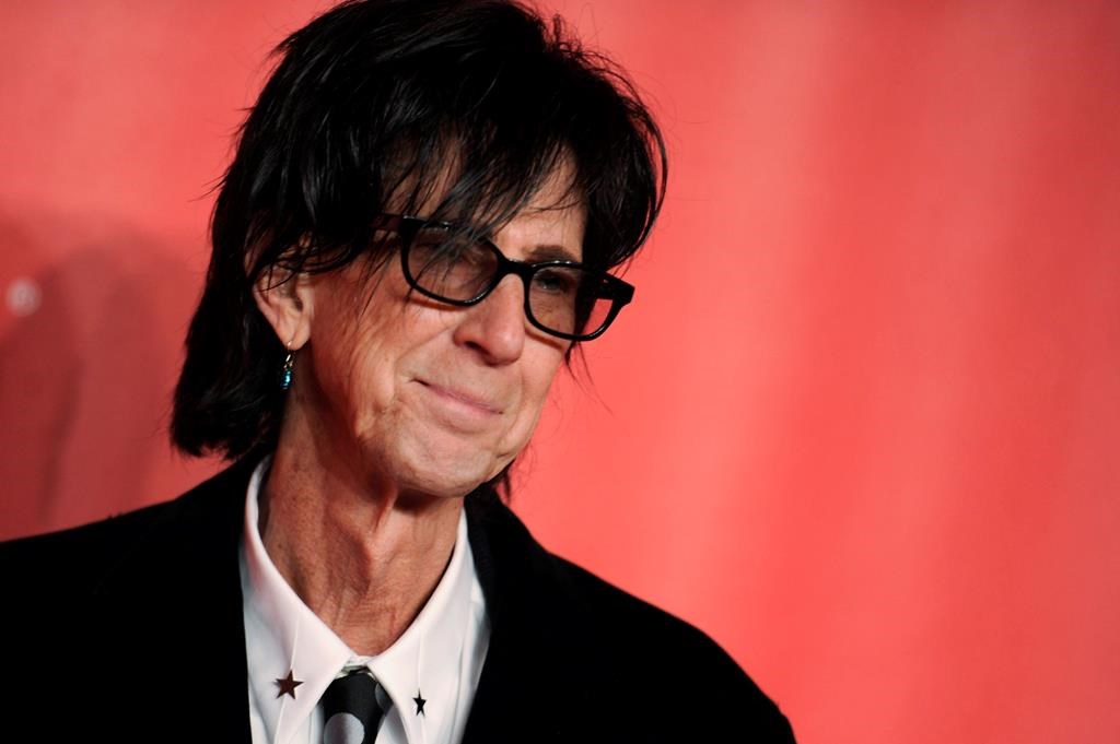 In this Feb. 6, 2015, file photo, Ric Ocasek of the Cars arrives at the MusiCares Person of the Year event at the Los Angeles Convention Center in Los Angeles.