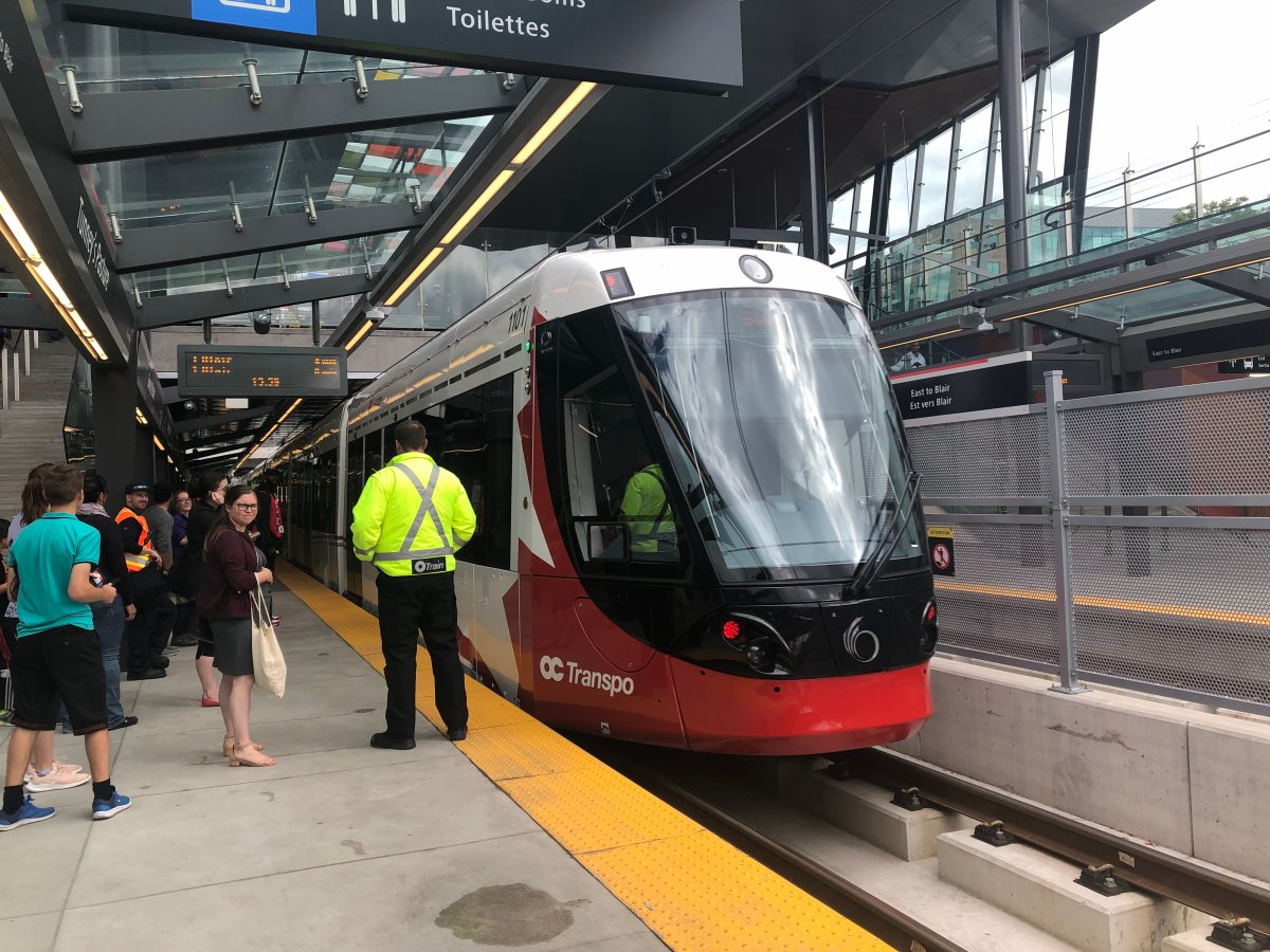 The launch of Ottawa's Confederation Line of its light rail transit system.