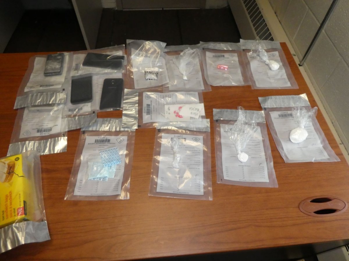 Peterborough County OPP seized drugs from a Highway 7 address on Tuesday and arrested two people.