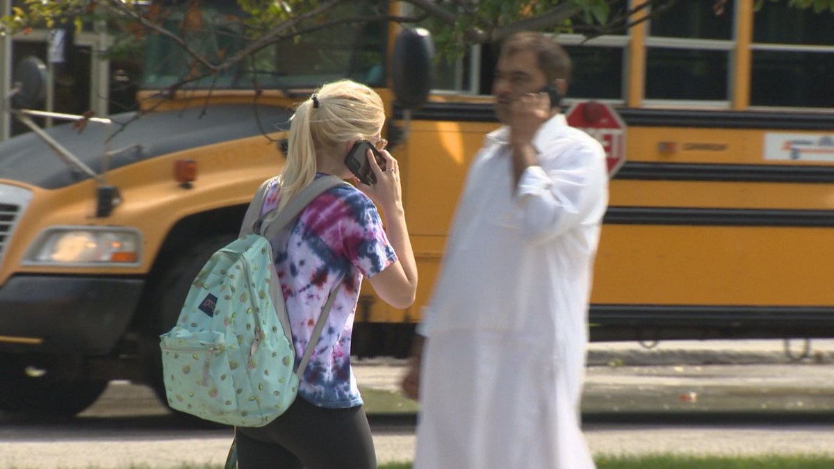 St. Thomas High School bans cellphones on school grounds. 