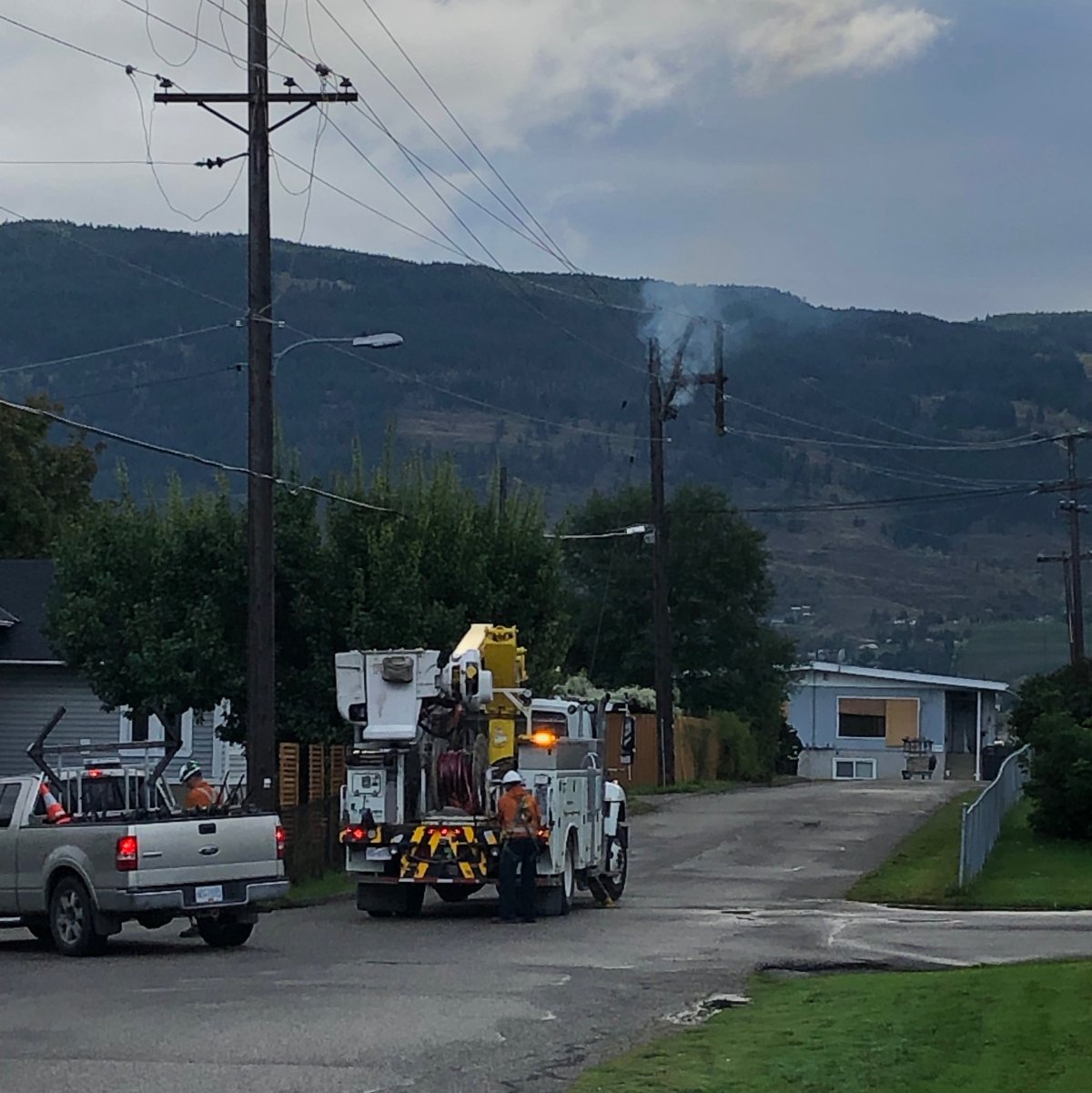 B.C. Hydro said it was a burnt power pole that originally knocked out two major power lines leading to the outage.  