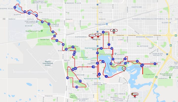 A look at the 2019 GMS Queen City Marathon course.