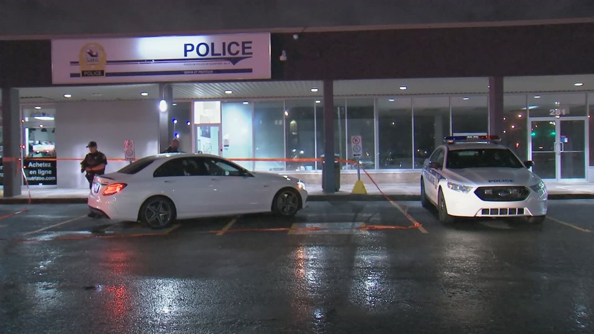 The man showed up at a nearby police station with upper-body injuries, according to police.