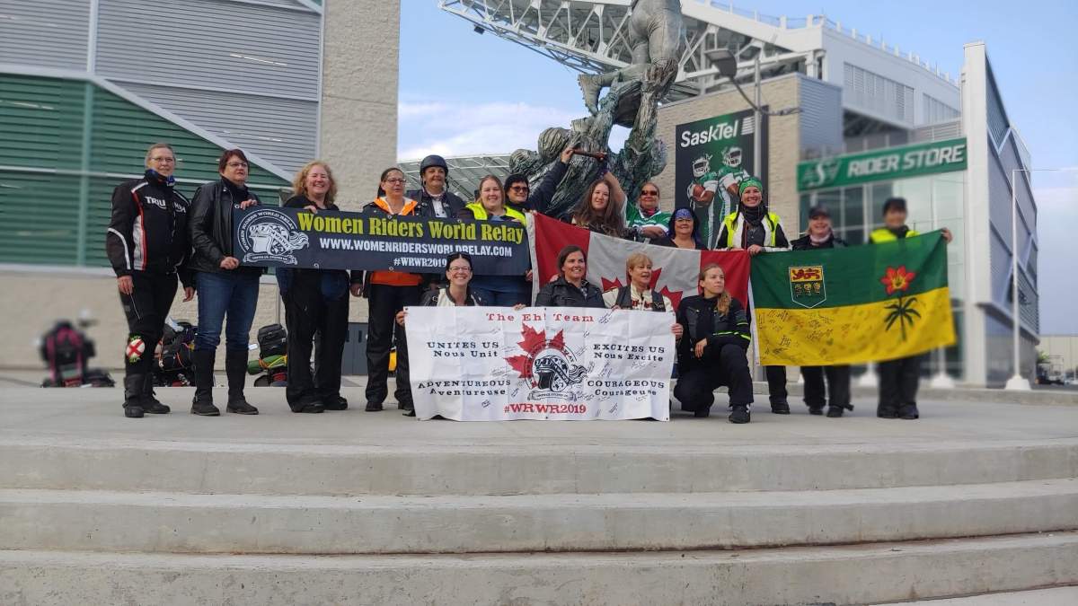 World’s largest motorcycle relay journeys across Canada; and its all women - image