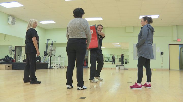 The class is hands-on, but also delves into street smart strategies like being self-aware and having the right attitude when met with danger.