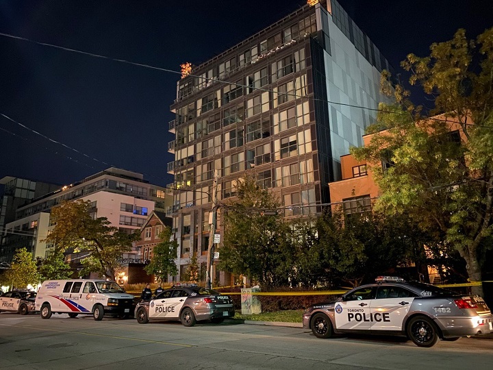 A woman in her 20s is in critical condition and four others were injured following two separate overnight shootings in Toronto, police said. 