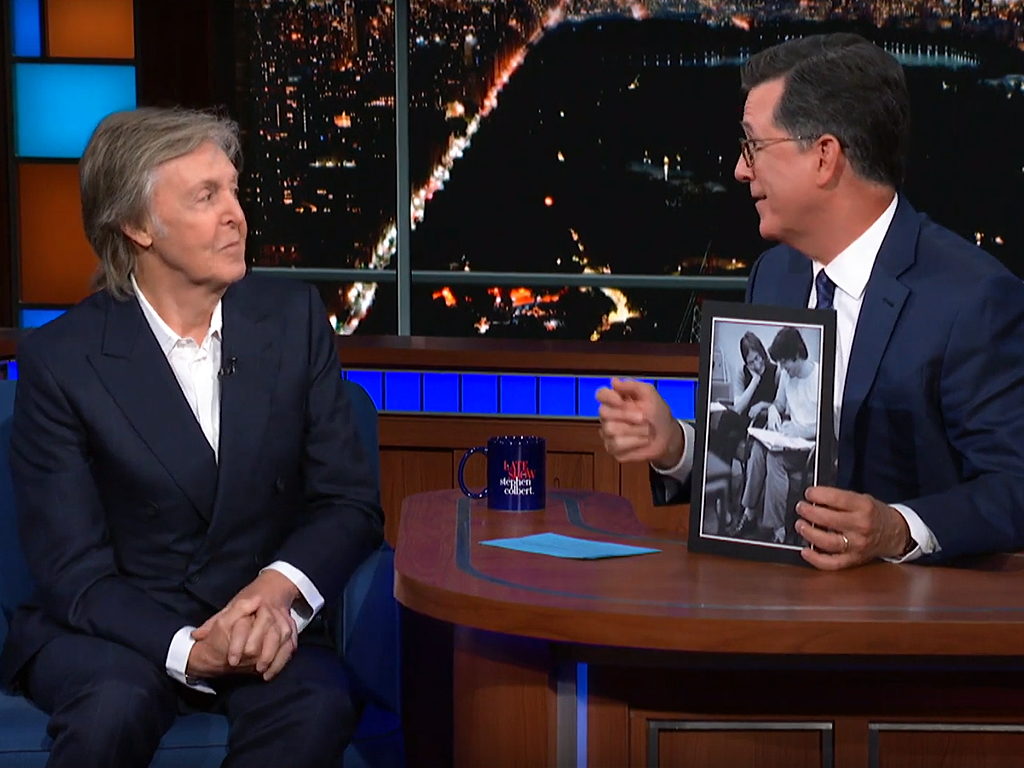 Paul McCartney reminisces about John Lennon, The Beatles on 'Late Show' - National | Globalnews.ca