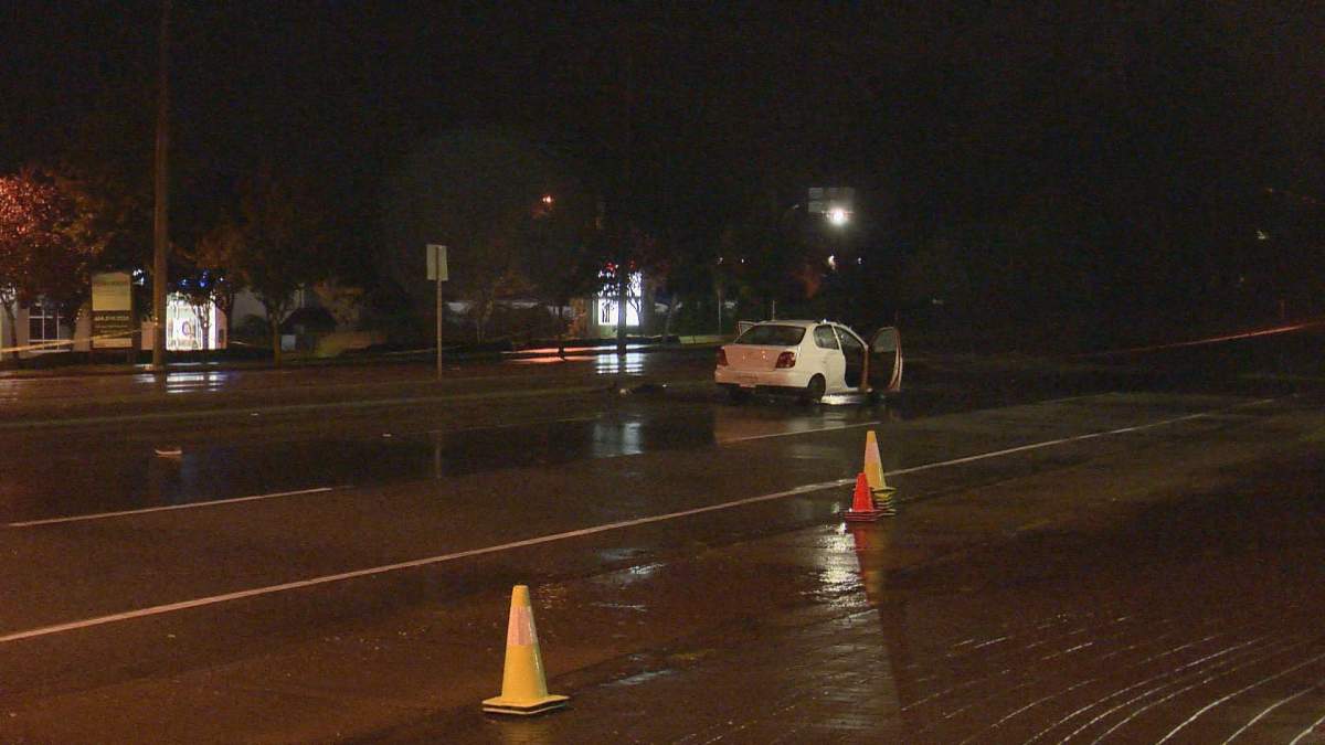 The scene of a fatal crash in Surrey on Saturday. B.C.'s civilian police watchdog is now investigating.