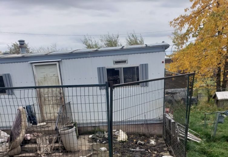 A property in Swan Hills, Alta., shows the location that the SPCA is investigating. 