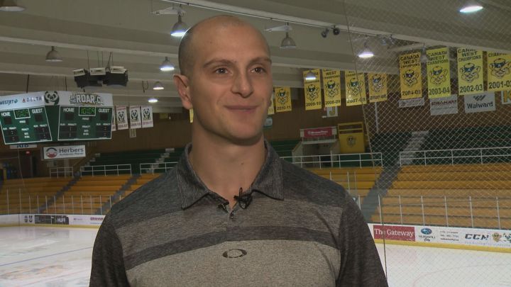 Travis Toomey, a former hockey player with the University of Alberta Golden Bears, is excited to be headed to the NHL to work as a linesman this season. 