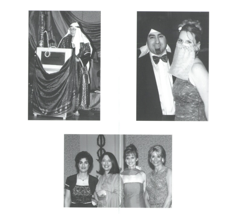 Photos of other guests at the Arabian Nights gala, published in the West Point Grey Academy’s 2001 newsletter.